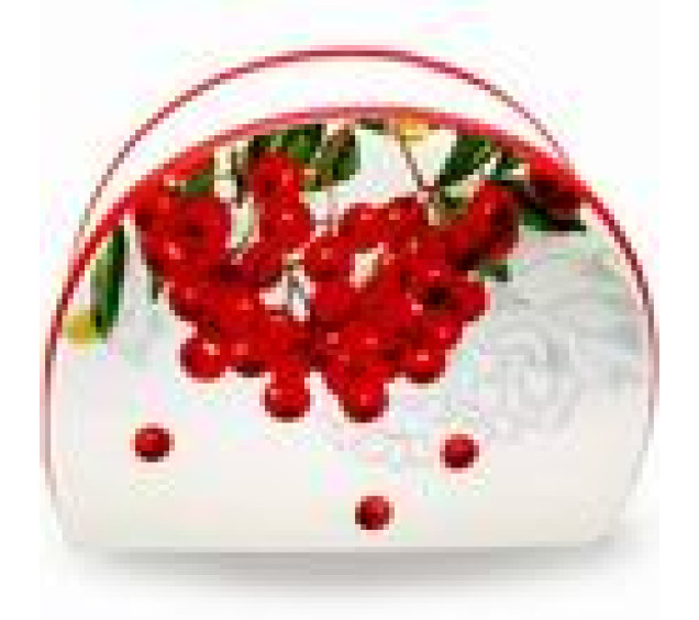 3662-14/1 Серветниця "Калина червона" (довжина-10см, h-8см)(без подарункової упаковки) - фото