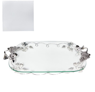 37200 Блюдо прямокут. декор Виноград (44*29*8см) - фото