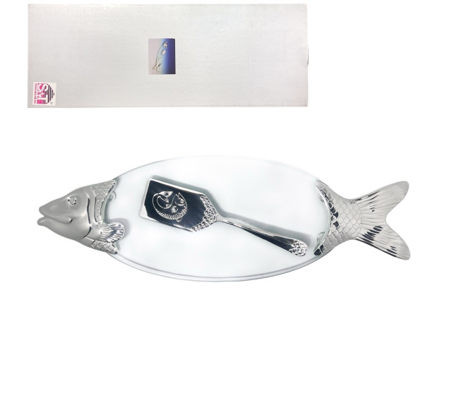 37206 Блюдо для риби з ложкою декор Риба (58*20см) - фото