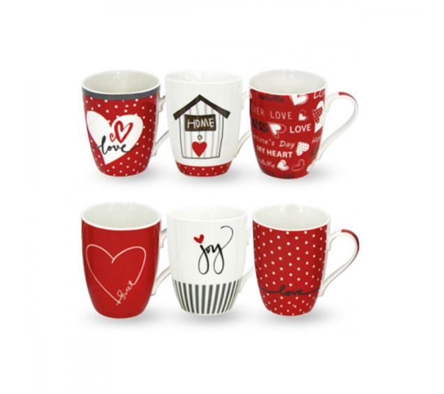 040-01-90 Чашка Валентинка 390мл - фото