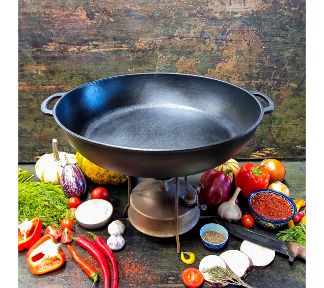 400-80 Жаровня  чавунна 40*8см - фото 1