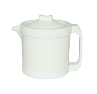 40010-08-10 Чайник білий 1л А1 - фото