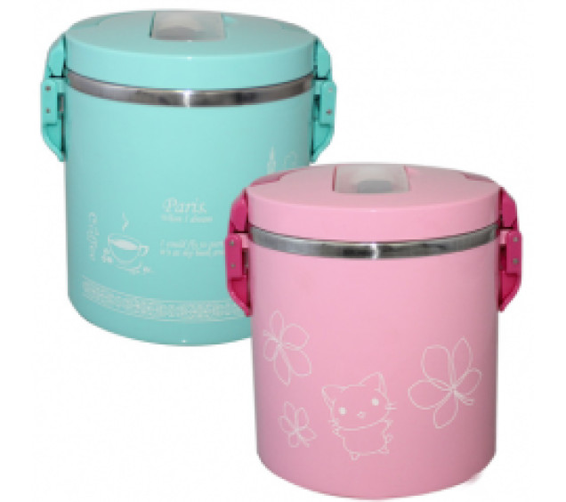 40124/1 Термос харчовий 1,640л; 620мл (16,5х15см)(універсальна коробка) - фото