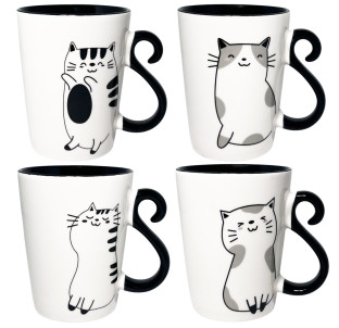 4160-60 Чашка BLACK BLACK CAT 330мл - фото