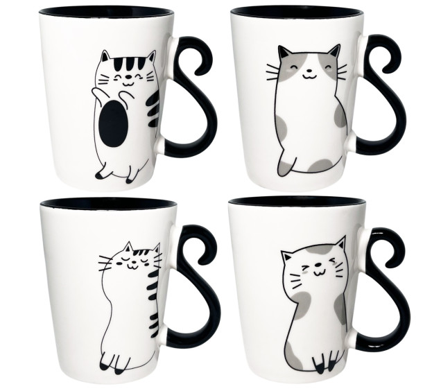 4160-60 Чашка BLACK BLACK CAT 330мл - фото