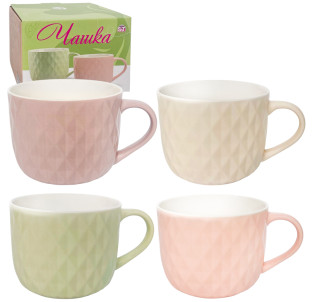 4160-96 Чашка 1000мл Мікс у подарунковій упаковці - фото