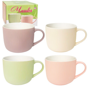 4160-98 Чашка 1000мл Мікс у подарунковій упаковці - фото