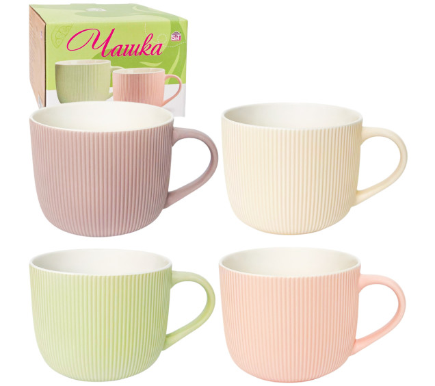 4160-98 Чашка 1000мл Мікс у подарунковій упаковці - фото