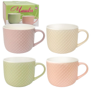 4160-99 Чашка 1000мл Мікс у подарунковій упаковці - фото