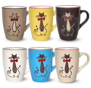 4160-3 Чашка 350мл Витончений кіт - фото