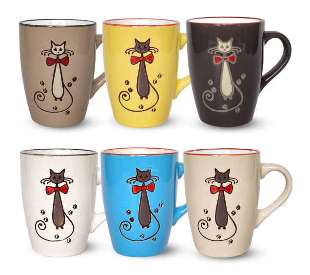 4160-3 Чашка 350мл Витончений кіт - фото