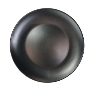 4189-09 Тарілка чорна 27см - фото