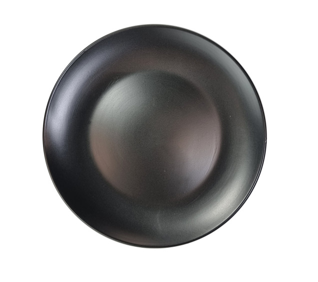 4189-09 Тарілка чорна 27см - фото