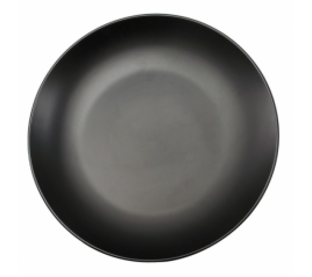 4190-09 Тарілка десертна чорна 20см - фото
