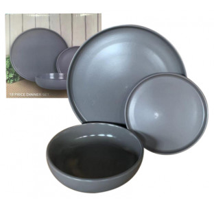 427-00 Набір обідній 12пр. Matte (тарілка-25см, тарілка-20см, миска-820мл) (варіант) - фото