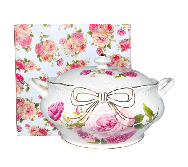 4283 Супник 3,5л з ручками Бант (6) - фото