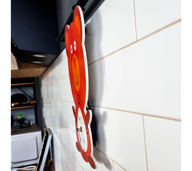 05-211 Годинник настінний Мішутка дитячий МДФ 23*4,5*33см - фото 1