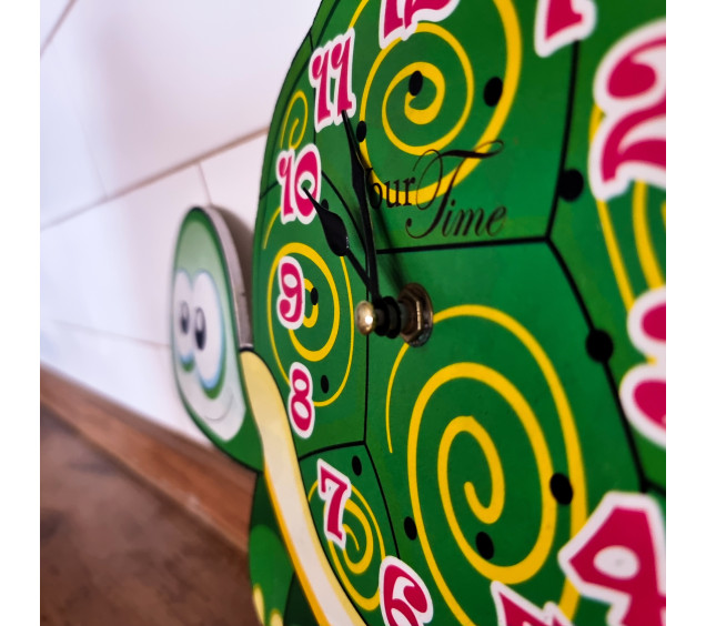 05-219 Годинник настінний Черепаха дитячий МДФ 34*4,5*24см - фото 2