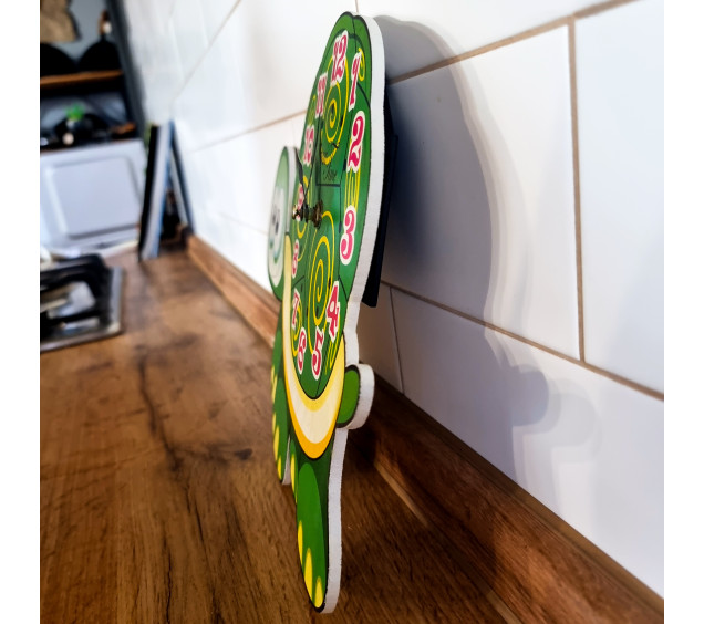 05-219 Годинник настінний Черепаха дитячий МДФ 34*4,5*24см - фото 1