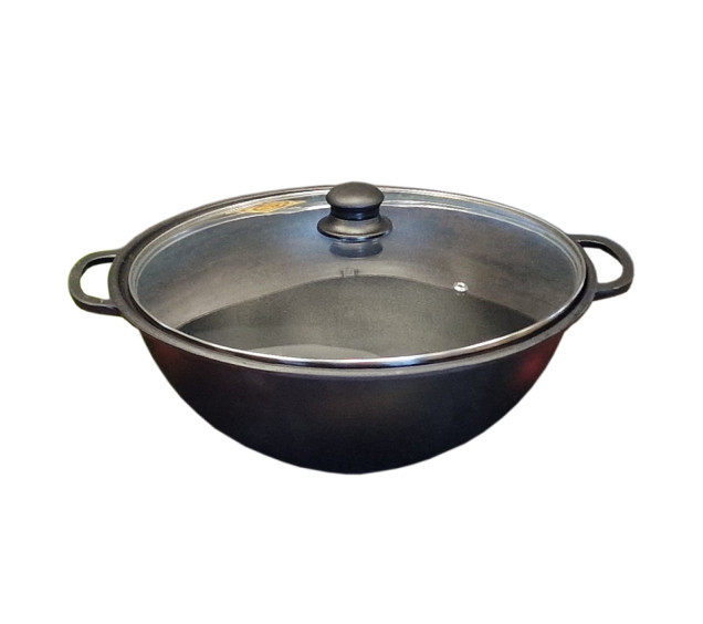 Т405С3 Казан узбецький 8л зі скляною кришкою - фото 2