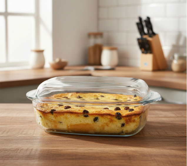 50015-01 Ємність для запікання прямокутна з кришкою та ручками 31,5*19*8,5см  3,5л - фото 1