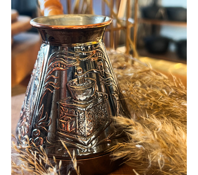 50092 Турка мідна Кавомолка 200мл чорний нікель - фото 2