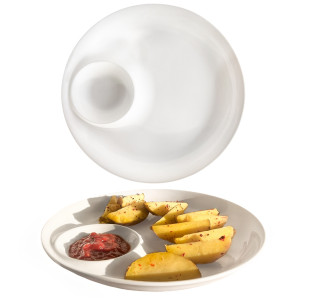 503597 Блюдо 10' з соусницею - фото
