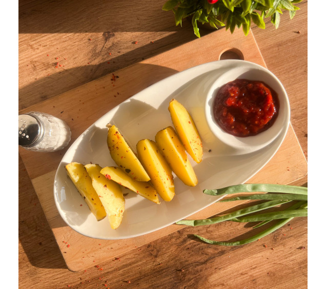 503598 Блюдо овальне з соусницею 11' - фото 1