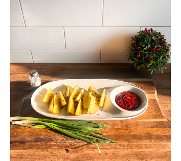 503599 Блюдо овальне з соусницею 13' - фото 2