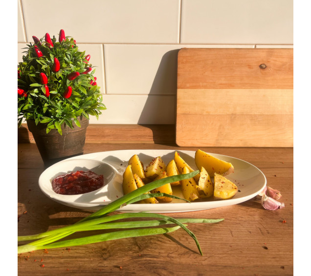 503600 Блюдо овальне з соусницею 15' - фото 1