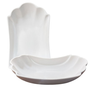 503608 Салатник овальний  хвиля 10\' - фото