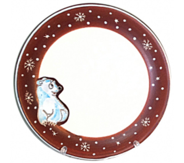 531129 Тарілка м .Білий ведмідь 19,5см - фото