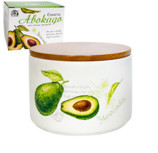 6026-21 Ємність для сипучих продуктів "Авокадо" 400 мл - фото