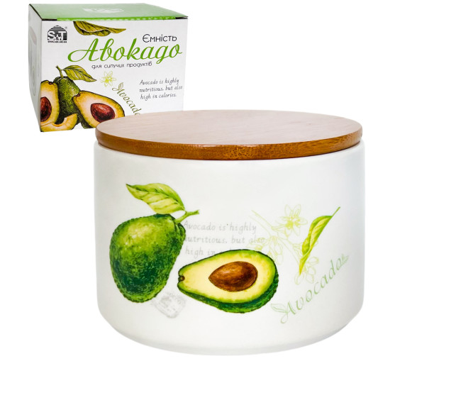 6026-21 Ємність для сипучих продуктів "Авокадо" 400 мл - фото