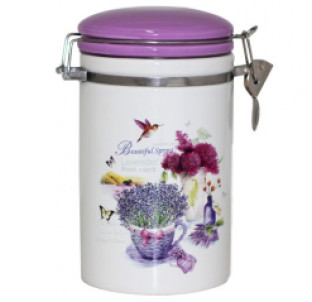 631-6/1 Ємність для сипучих продуктів 900 мл. "Прованс" (d-10см, h-16см)(без подарункової упаковки) - фото