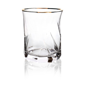 6699-3 Стакан 360мл з золотим обідком - фото