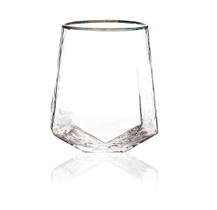 6699-5 Стакан Blur 520мл з золотим обідком - фото