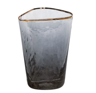 6699-8 Склянка Black sea 360мл із золотим обідком - фото