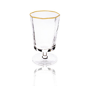 6699-13 Келих Blur 280мл із золотим обідком - фото