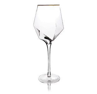 6699-2 Келих Грані 650мл з золотим обідком - фото