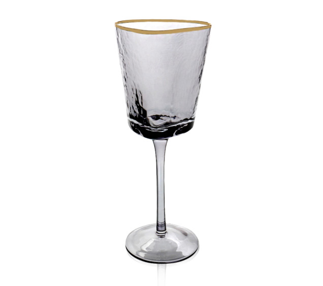 6699-9 Келих Black sea 290мл із золотим обідком - фото