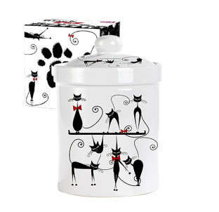6923-12 Ємність для сипучих продуктів 990мл "Чорна кішка"(16) - фото