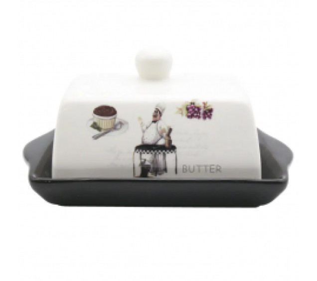 700-02-10/1 Масельничка "Гурман" (розмір:20Х13; h-10,4)(без подарункової упаковки) - фото