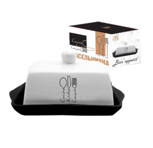 700-02-17 Масельничка "Bon appetit" (розмір:20Х13; h-10,4) - фото
