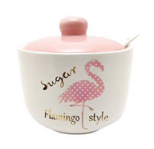 700-03-13/1 Цукорниця з ложкою 520мл "Фламінго" (без подарункової упаковки) - фото