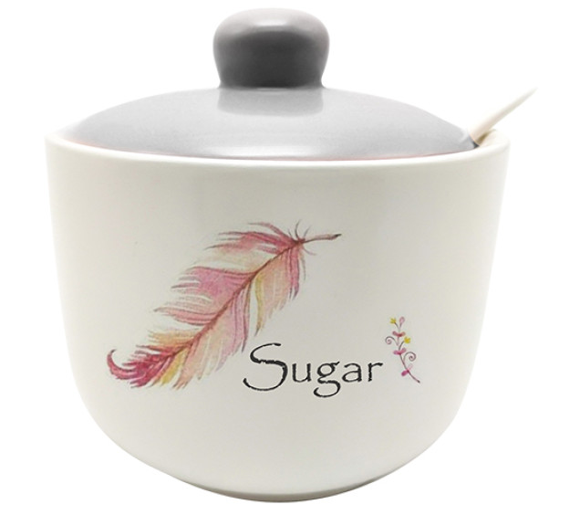 700-03-14 Цукорниця з ложкою 520мл "Флай" (36) - фото