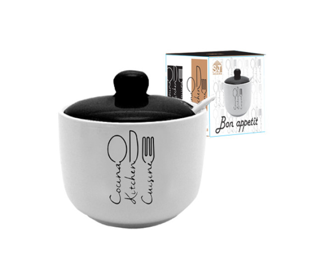 700-03-17 Цукорниця з ложкою 520мл "Bon appetit" - фото