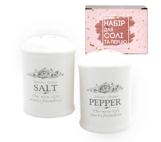 700-08-11 Набір для солі та перцю "Розарій" 4,5*7см (48) - фото