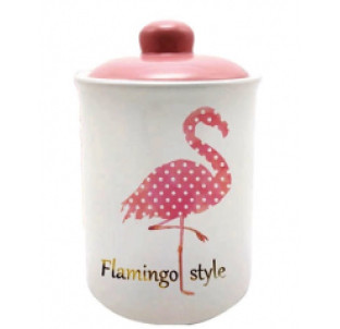 700-11-13/1 Ємність для сипучих продуктів 520мл "Фламінго"(без подарункової упаковки) - фото