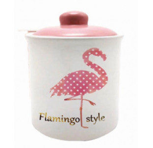 700-12-13/1 Ємність для сипучих продуктів 950мл "Фламінго"(без подарункової упаковки) - фото